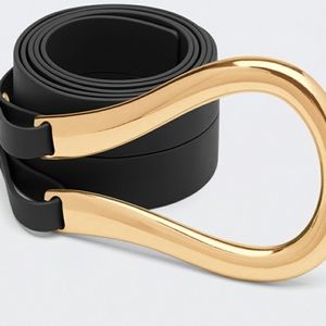 New Horseshoe Dbl Black Belt OS